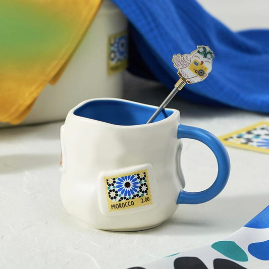 Starbucks China 2025 Holiday Sea Breeze series Mug 420ml with stir bar