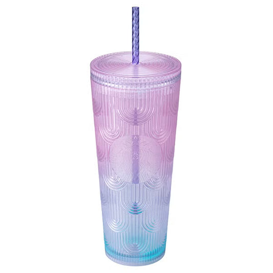 Taiwan Starbucks 2025 Ocean Siren series straw cup 24oz