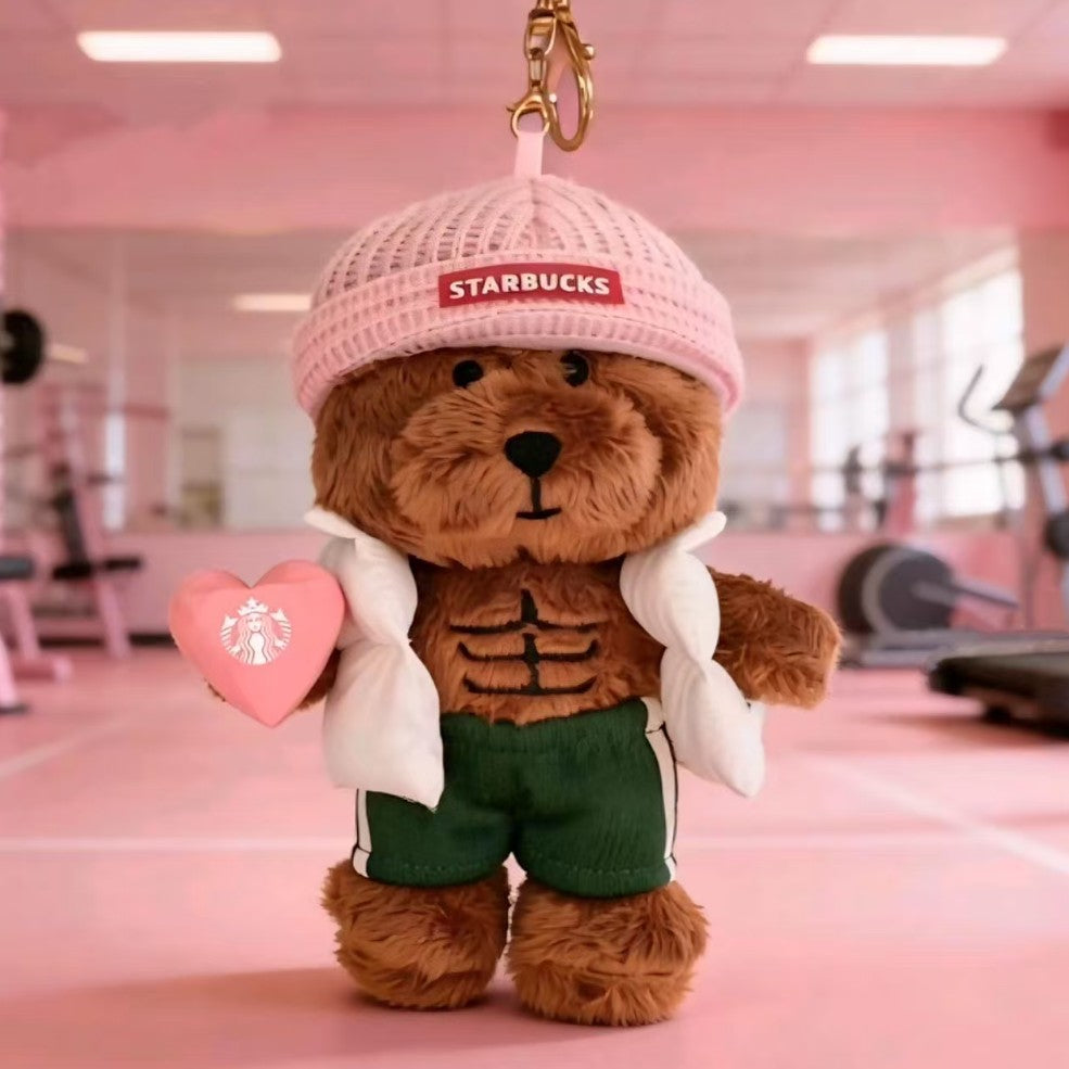 pre-order Starbucks China 2026 Gym Bearista pendant keychain