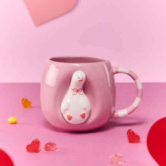 Starbucks China 2026 Pupu Duck Valentine's Day series mug 400ml 14.08oz