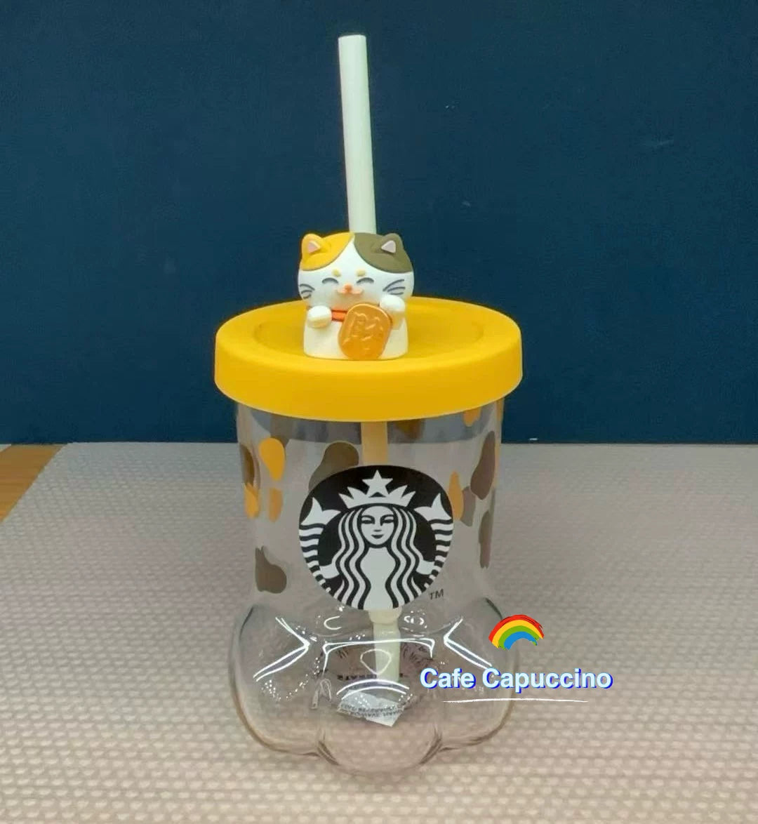Starbucks Hong Kong Macau 2026 Year of the Horse Series Cat Glass Cold Water Cup