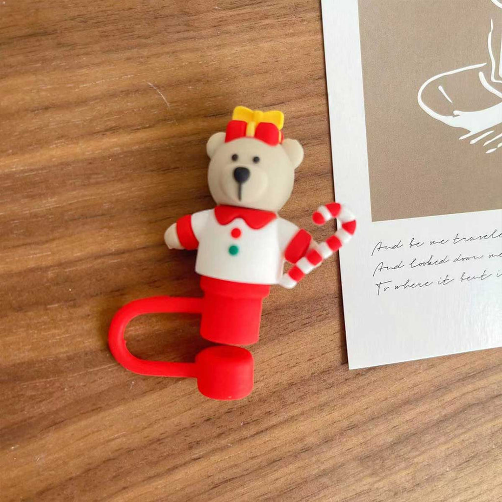 Not Starbucks product, Red Christmas Bear Topper, ONLY topper  ,DONOT include Straw , DONOT sell alone