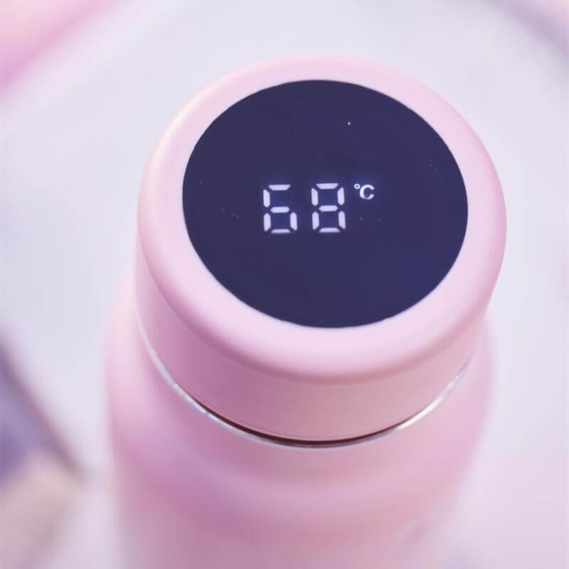 Starbucks China 2024 spring walk series temperature display Sakura pink stainless steel cup 370ml - cannot ship to AK HI