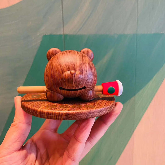 Starbucks China 2023 Lucky Bear Bearista the wooden fish ornament