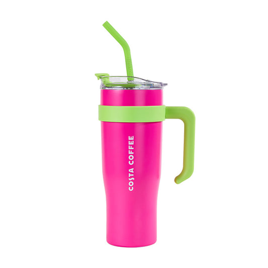 COSTA Pink stainless steels straw cup 1.25L