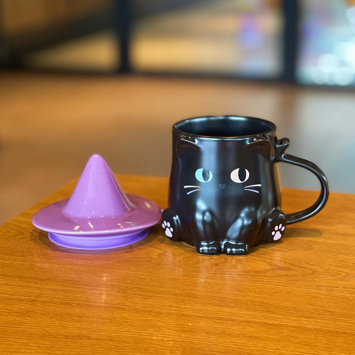 Starbucks Taiwan 2021 Halloween Black Cat Magic Hat Mug 355ml