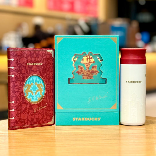 Starbucks Tumblers China 2023 Andersen paper-cut II series stainless steel cup 370ml and with notebook