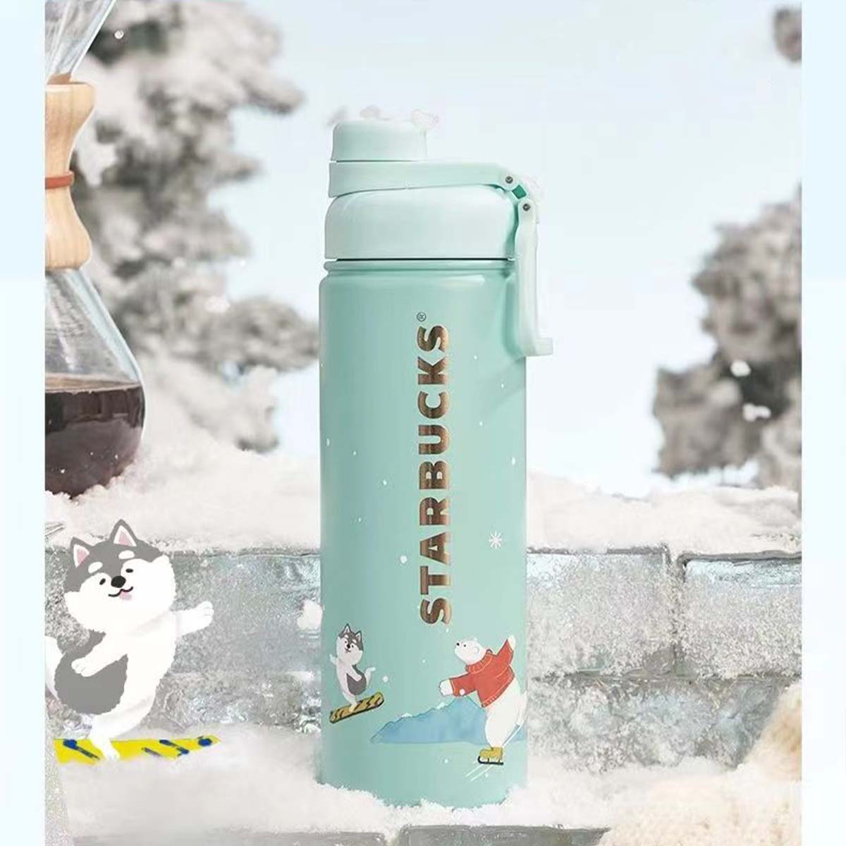 China 2023 Christmas online cute pet series Stainless steel cup 620ml