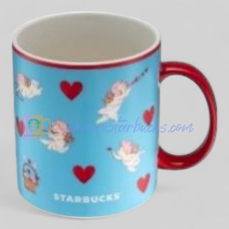 Starbucks Taiwan 2025 Valentine's Day Blue Cupid mug 473ml