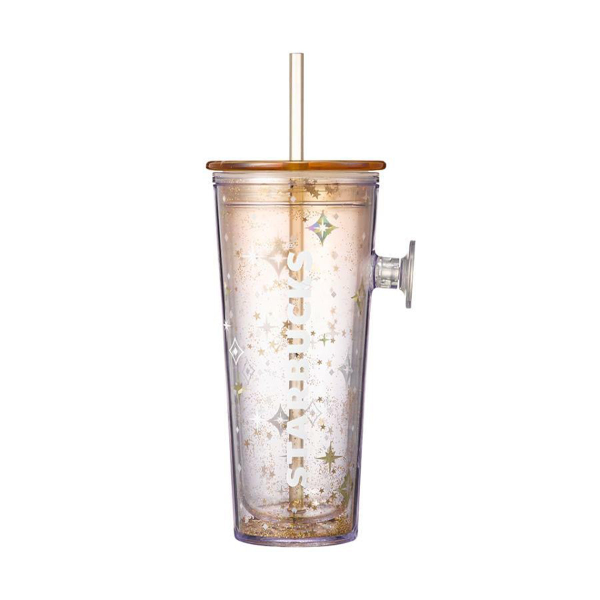 Starbucks Korea 2023 Christmas series Gold Finger buckle Straw cup 473ml