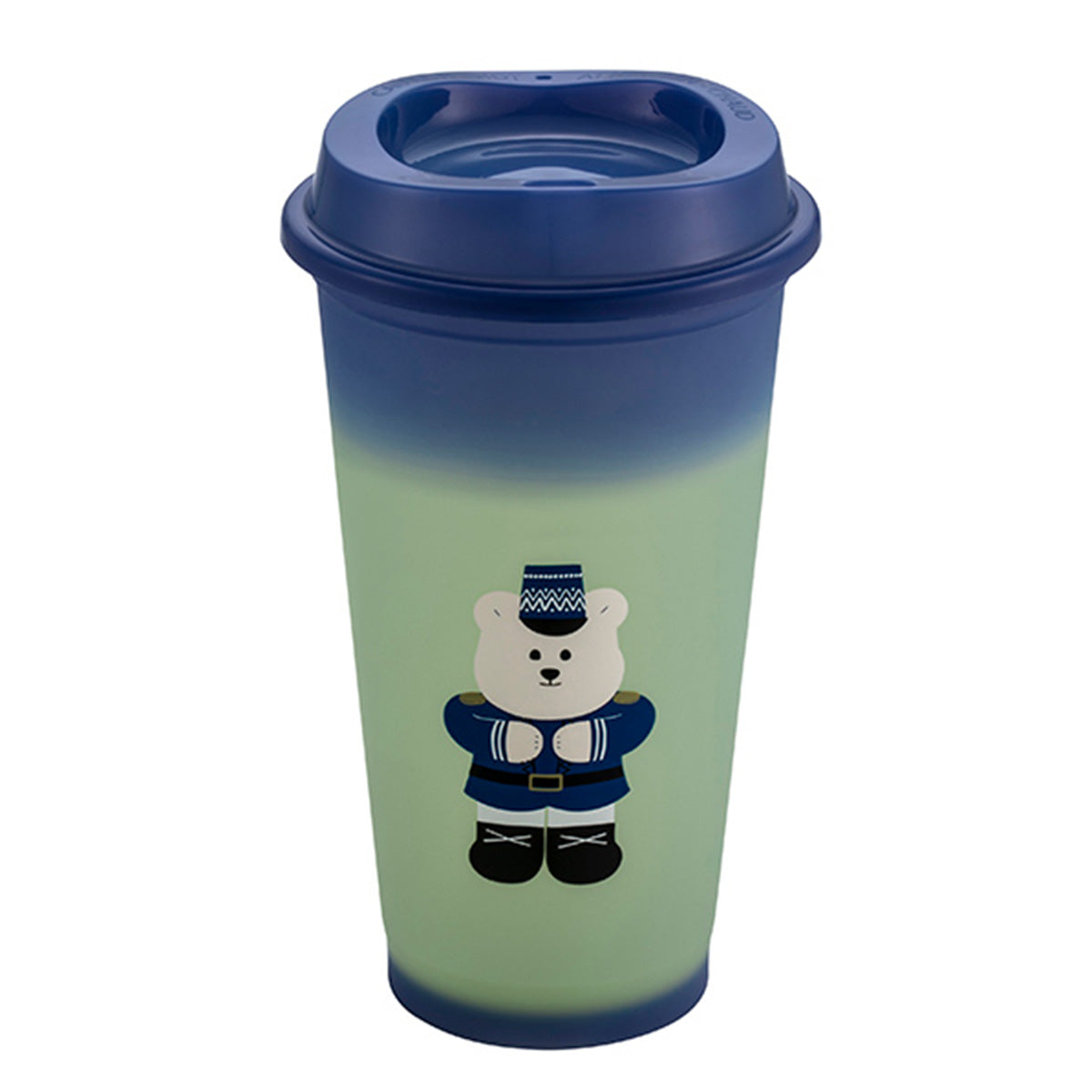 Starbucks Taiwan Bear Heating Variable Temperature Reusable Plastic Cup 16oz