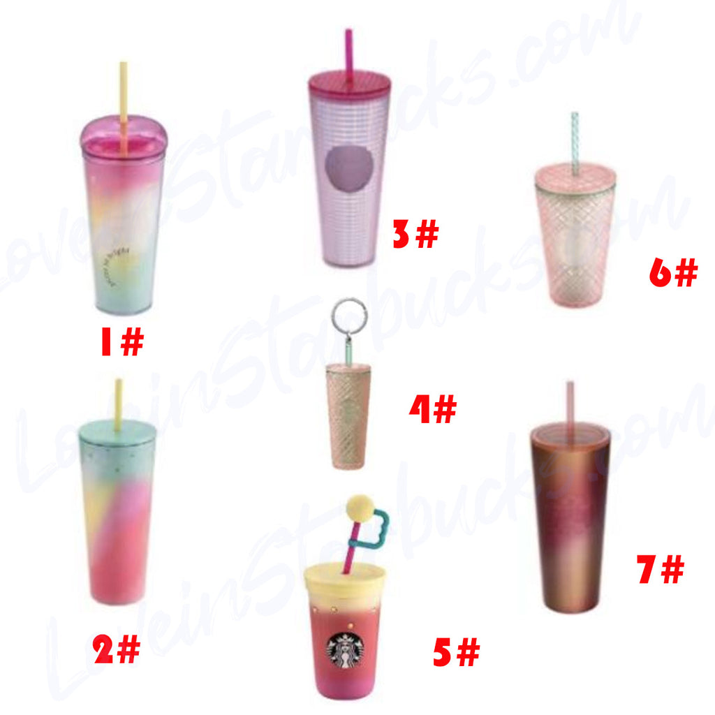Starbucks tumblers Taiwan Summer 2 cold straw cups