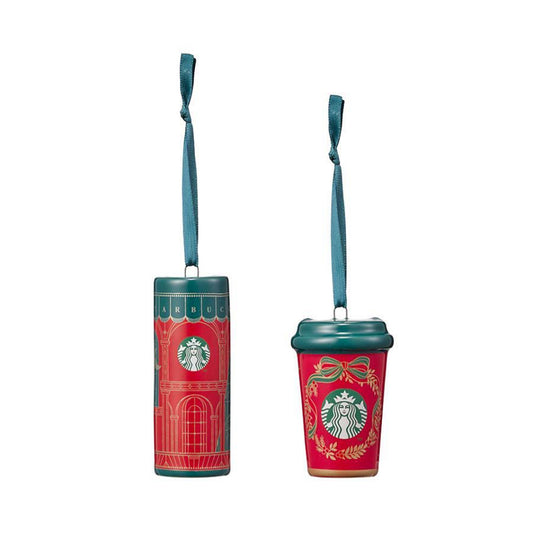 Starbucks Korea 2023 Christmas series Red ornament set