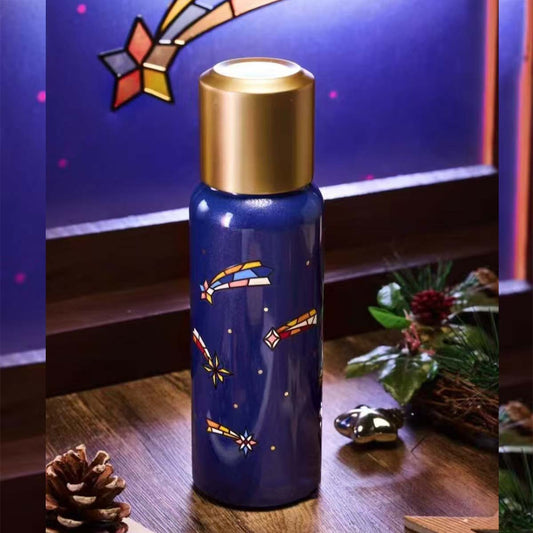 Starbucks China 2024 Christmas Colorful Kaleidoscope Series Magnetic covered stainless steel insulated cup 500ml