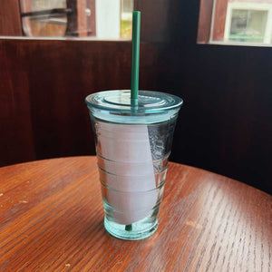 Starbucks Taiwan transparent Classic Glass Straw siren straw cold glass 16oz