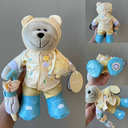 Starbucks China 2024 Summer Shine Rain Series bearista bear doll