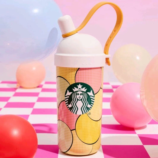 Starbucks China 2025 Summer Frappuccino Party Series Stainless Steel Straw Cup 710ml 24.99oz