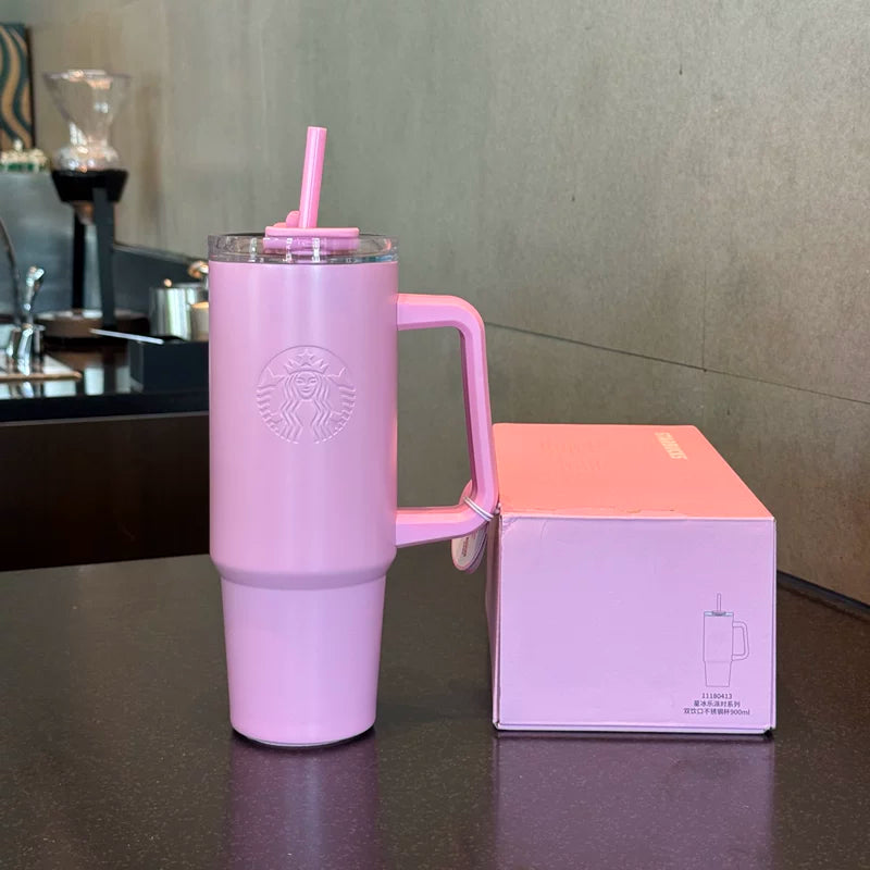 Starbucks China 2025 Colorful Summer Series Frappuccino Party Double Drinking Stainless Steel Cup 900ml 31.68oz