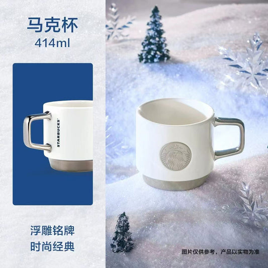 Starbucks China 2025 Snowlit Wonderland online series Bronze Medal Mug 414ml 14.57oz