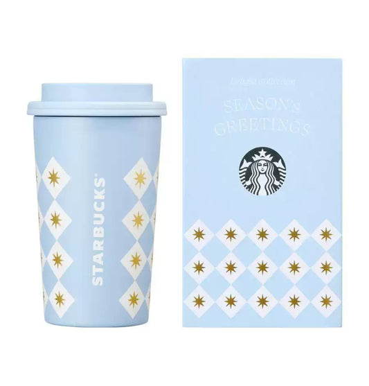 Starbucks Korea 2024 Christmas Season2 Blue Stainless steel cup 355ml