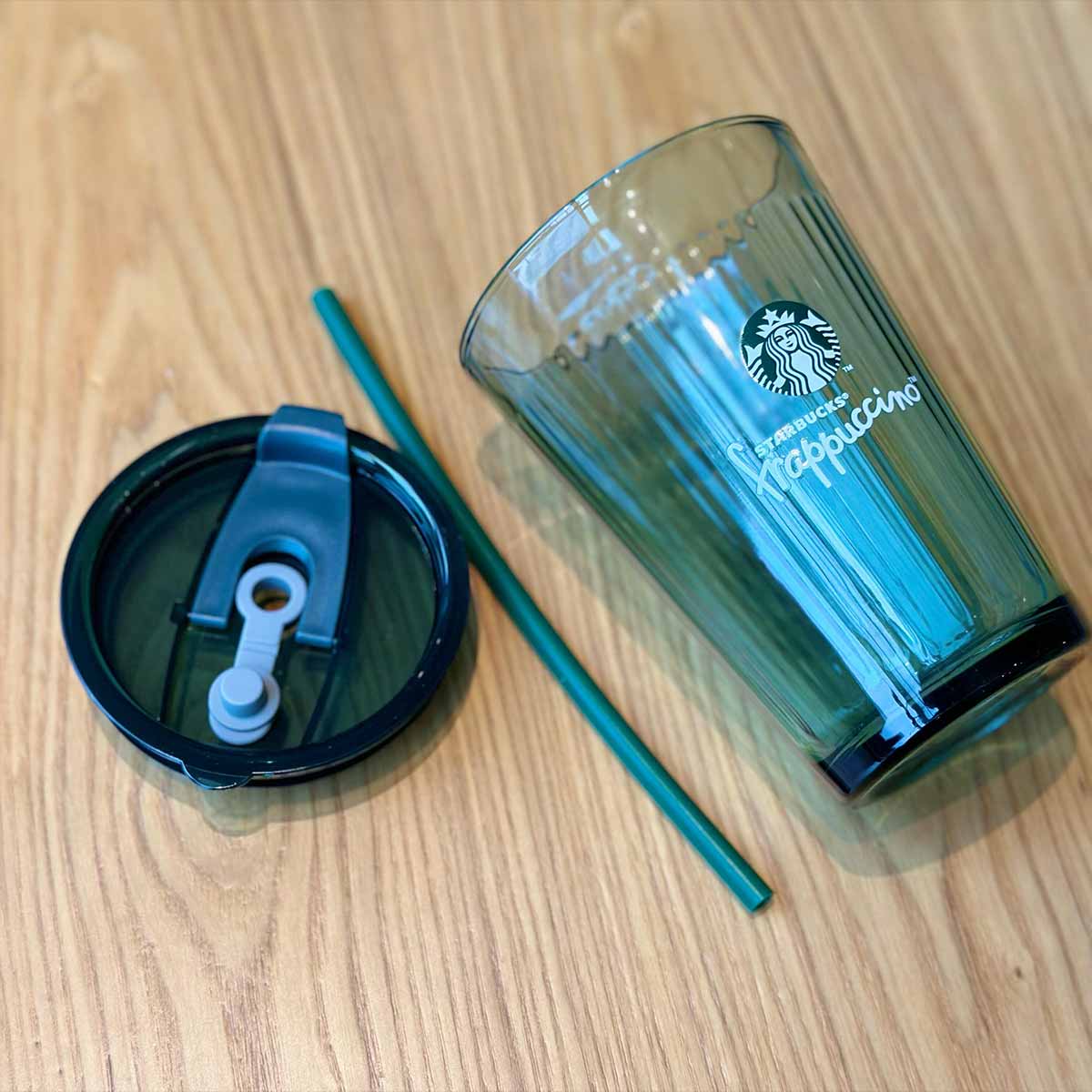 Starbucks China Enjoy Frappuccino Glass Straw Cup