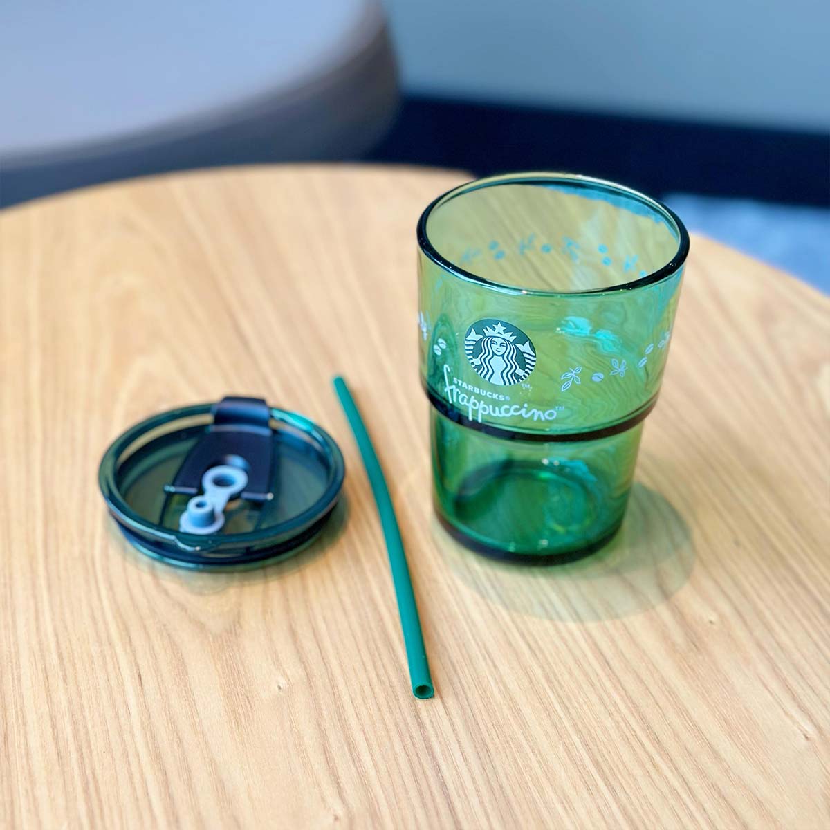 Starbucks China Enjoy Frappuccino Glass Straw Cup