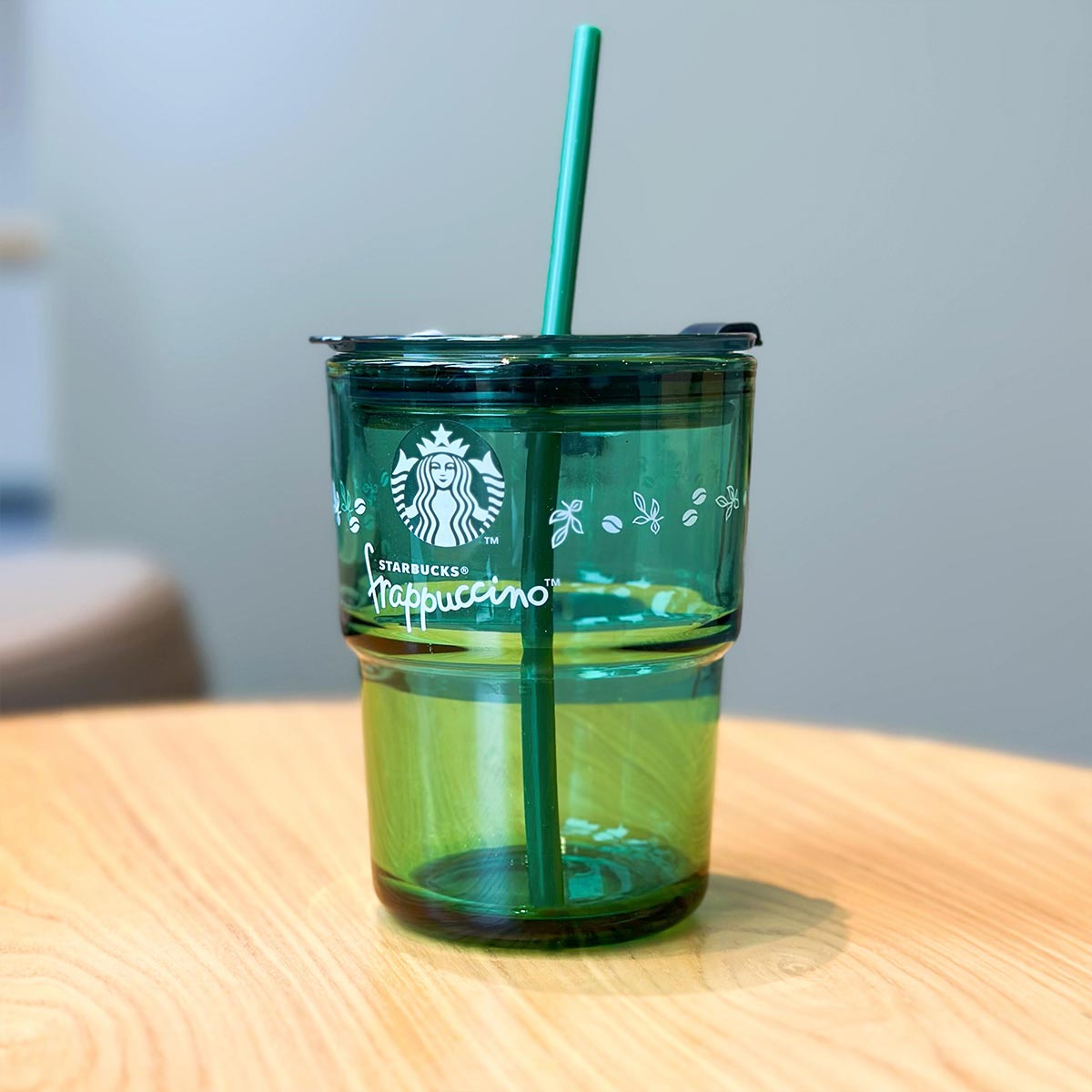 Starbucks China Enjoy Frappuccino Glass Straw Cup