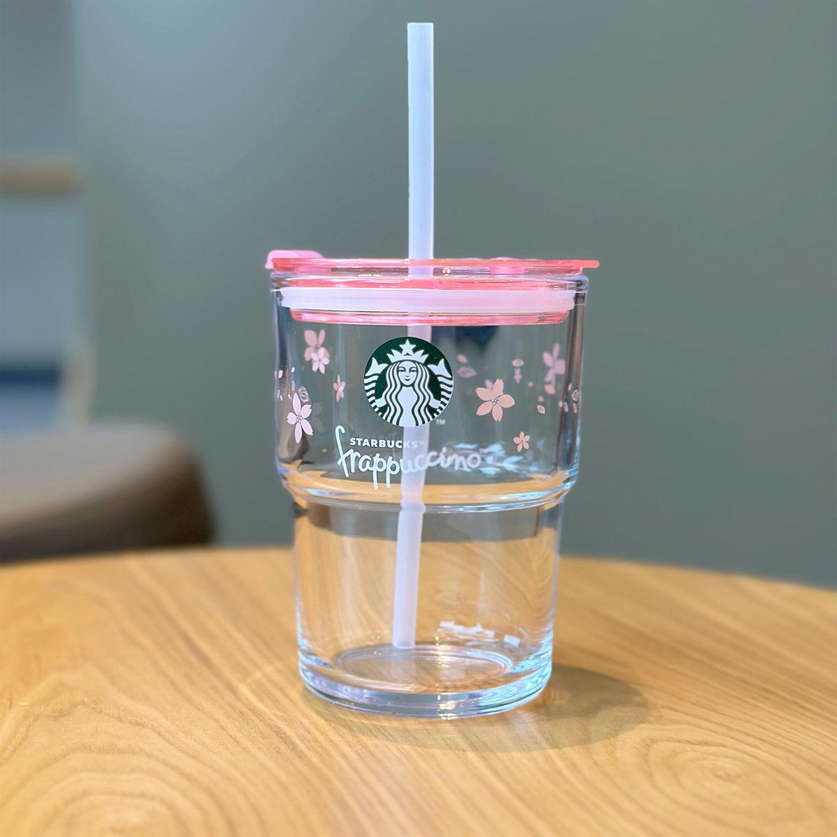 Starbucks China Enjoy Frappuccino Glass Straw Cup