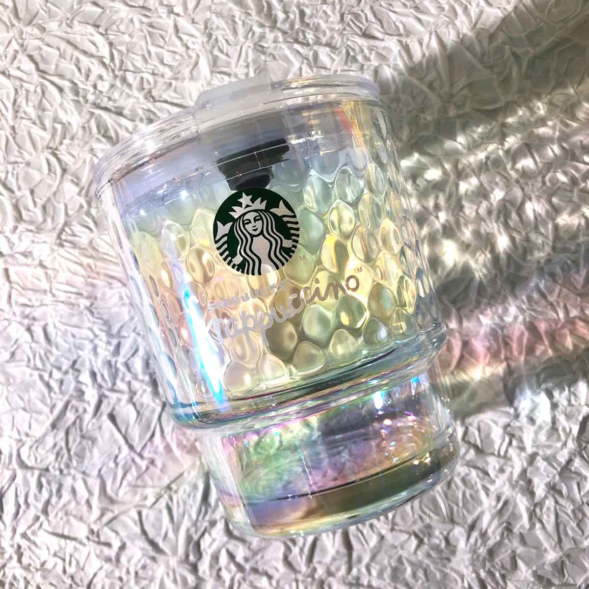 Starbucks China 2021 Colorful jungle Frappuccino Style Glass Straw Cup