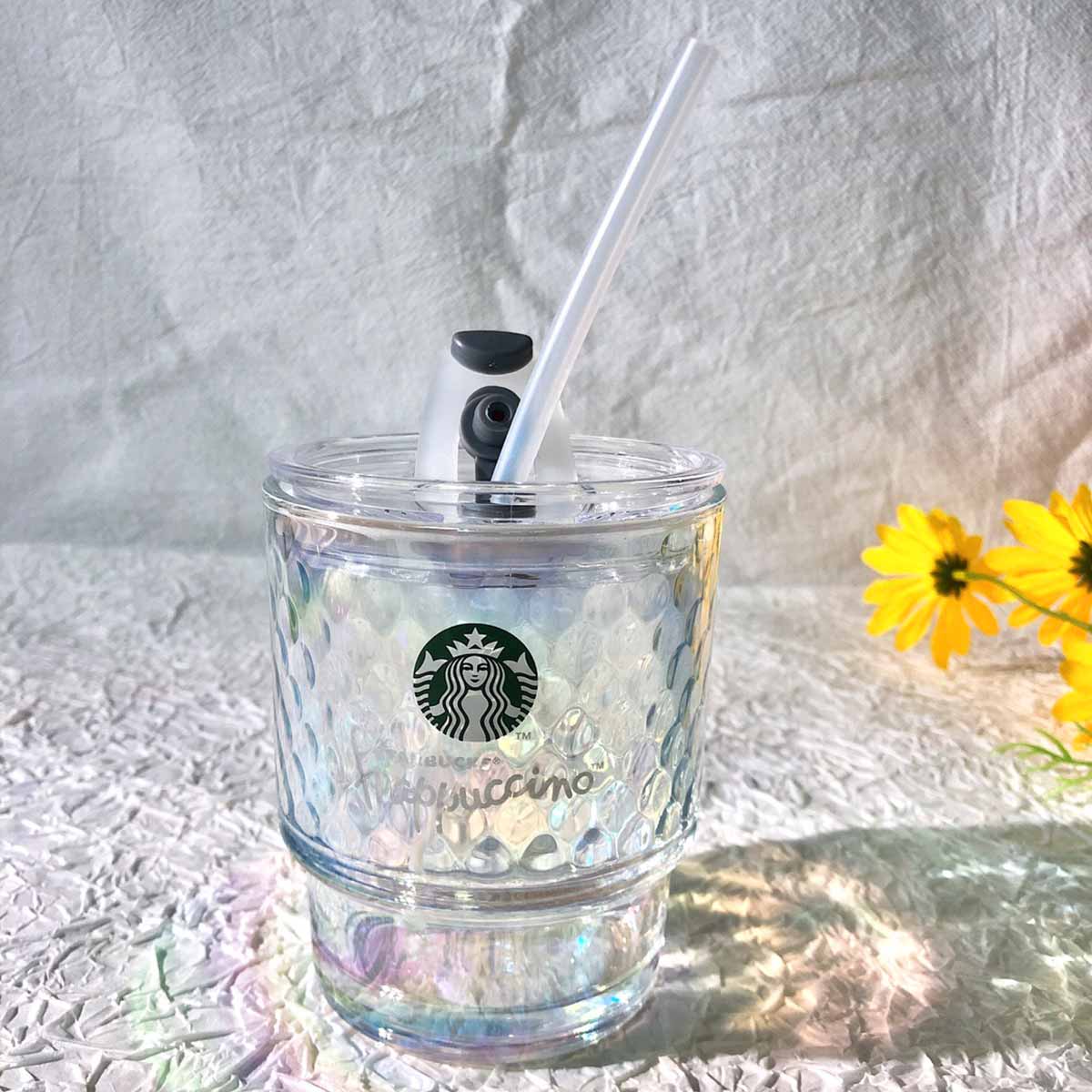 Starbucks China Enjoy Frappuccino Glass Straw Cup