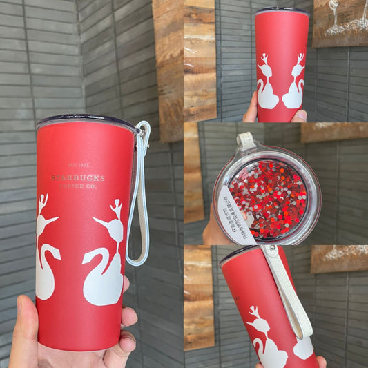 Starbucks Tumblers China 2023 Andersen paper-cut II series Swan and Ballet Stainless Steel Cup 355ml