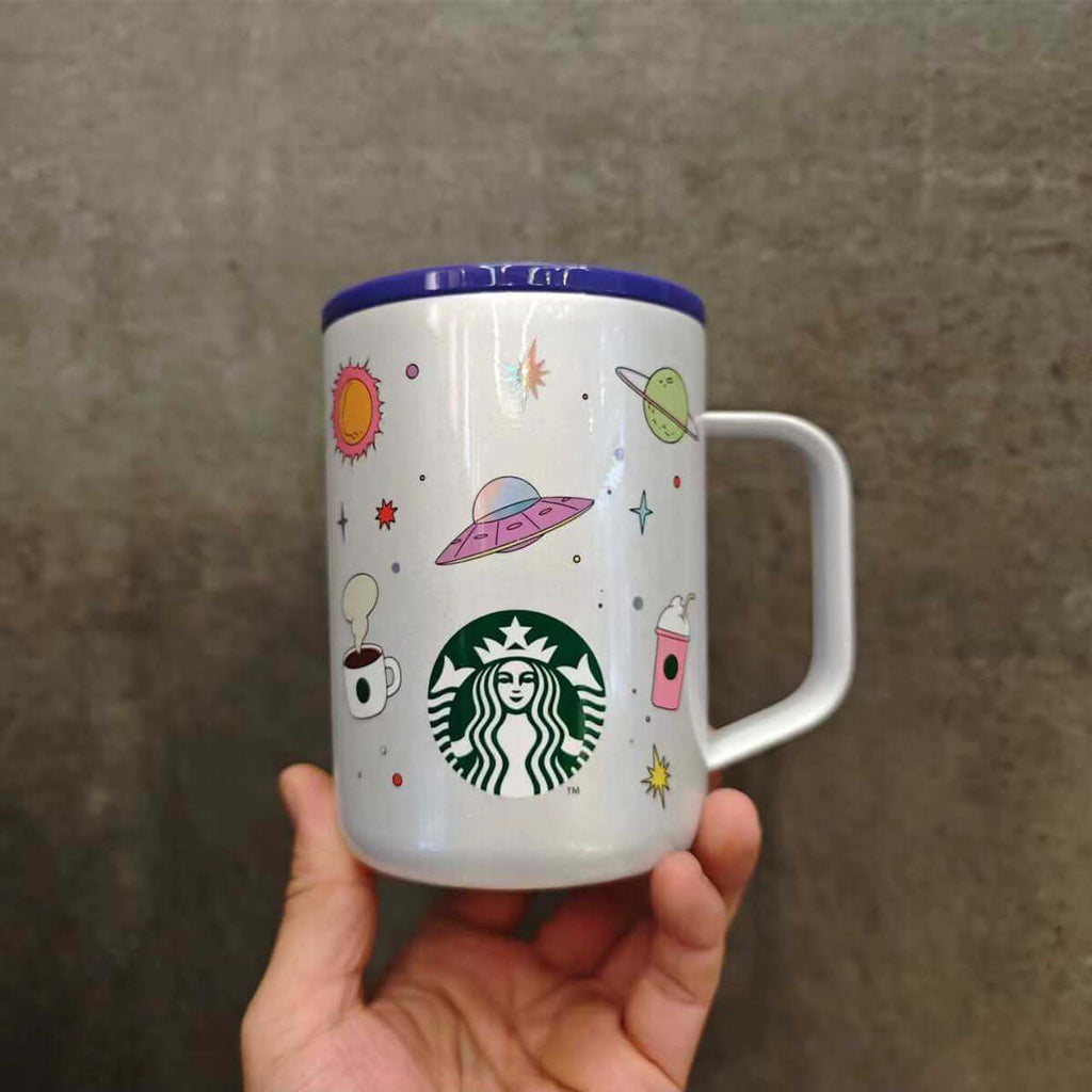 Starbucks HongKong Taiwan Outer Space and Whales series Stainless steel cup 405ml