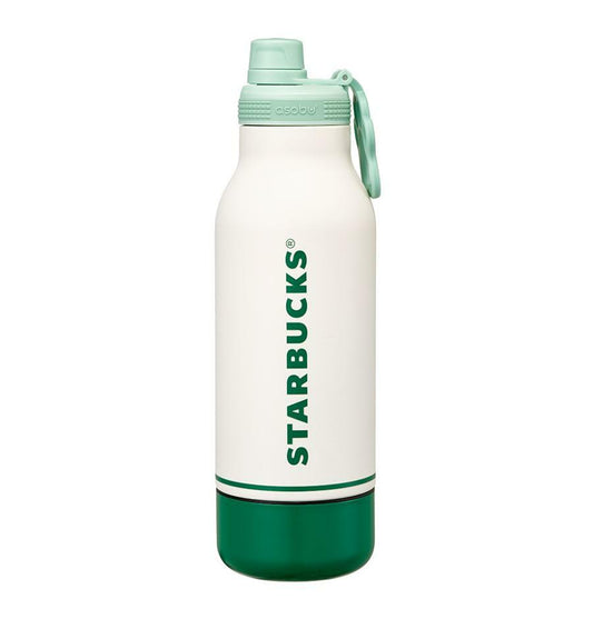 Starbucks Korea Buddy 2024 co-brand green white Stainless steel cup 1000ml