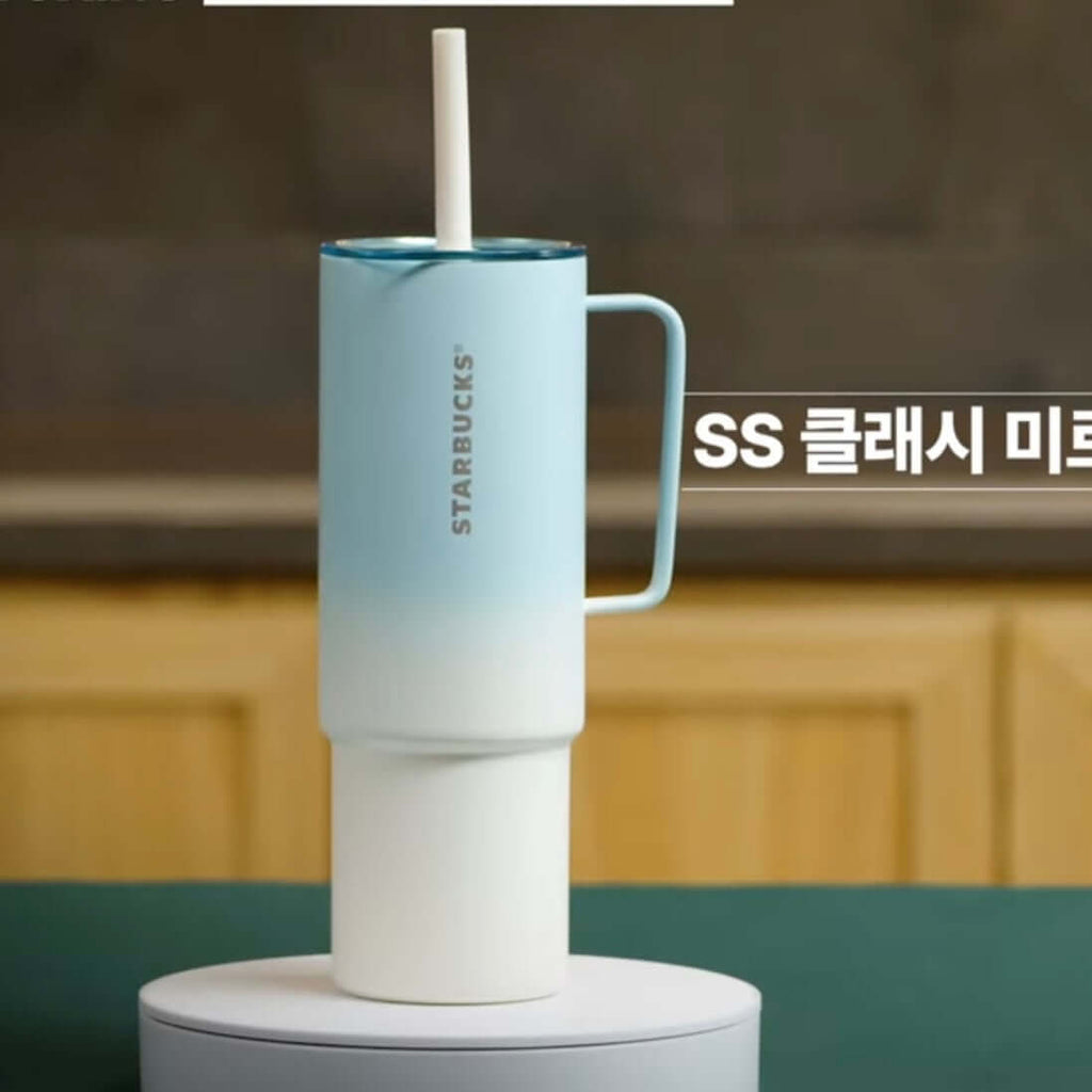 Starbucks Korea 2024 summer Season2 blue Ombre stainless steel cup 932ml