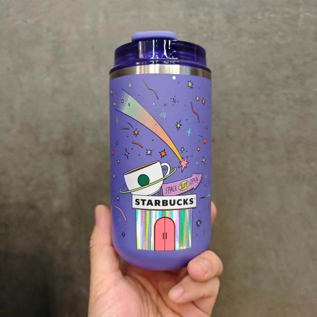 Starbucks HongKong Taiwan Outer Space and Whales series Stainless steel cup 328ml