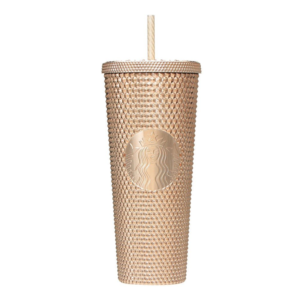 Starbucks 2023 Japan Christmas golden studded straw cup 24oz