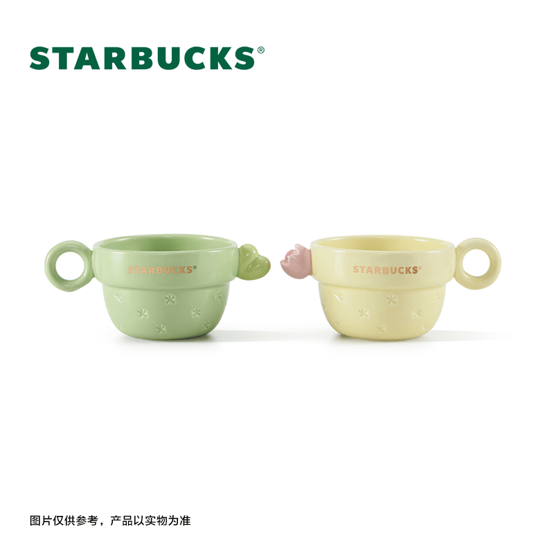 Starbucks China 2024 Succulent series ceramics two mugs set