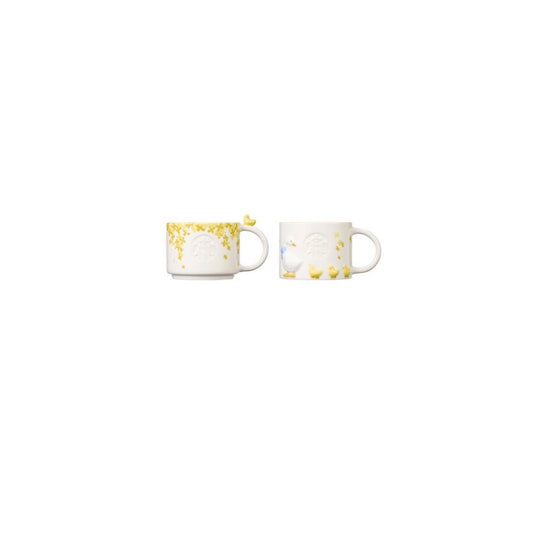 Starbucks Korea 2024 spring series Yellow duck mugs 355ml a set of two cups