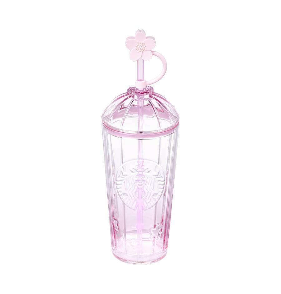 Starbucks Korea 2024 Sakura pink straw glass 500ml