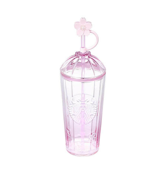 Starbucks Korea 2024 Sakura pink straw glass 500ml