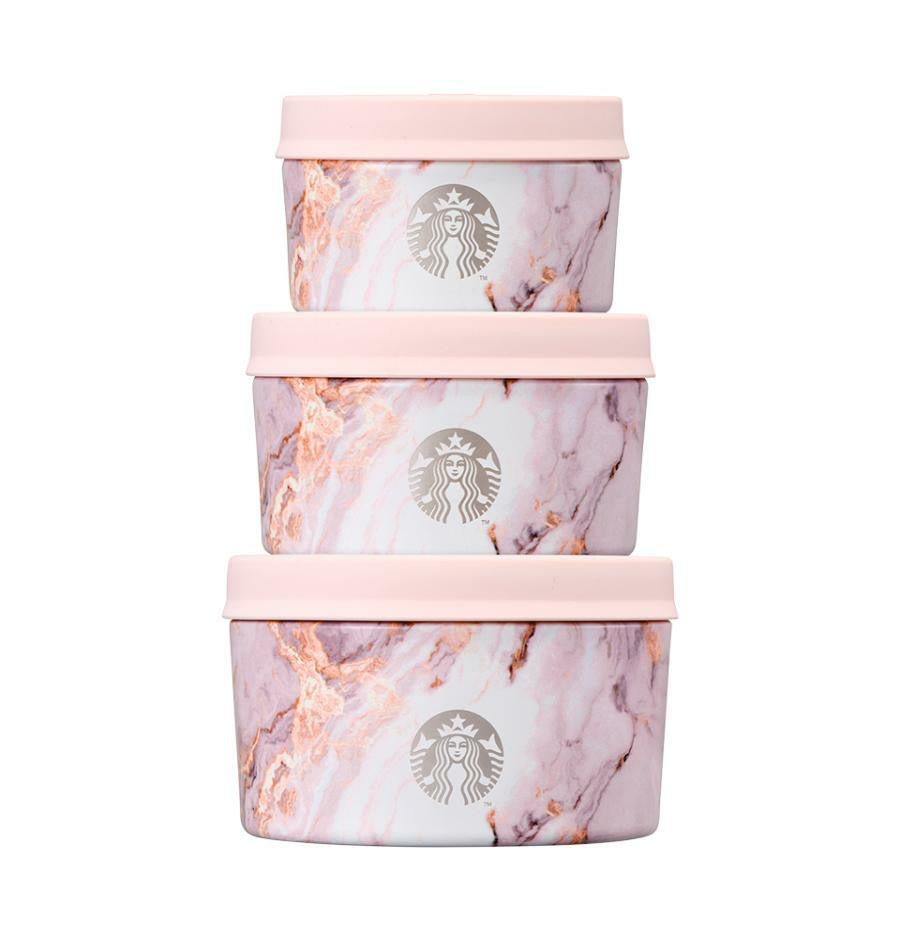 Starbucks Korea 2024 Swell Pink Marvel series three Stainless steel lunch boxes