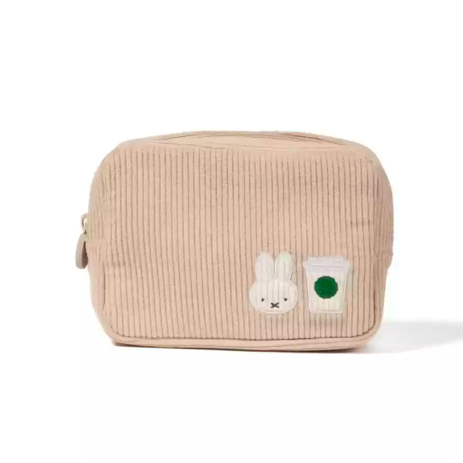 Starbucks and Miffy Asia make up  Beige bag