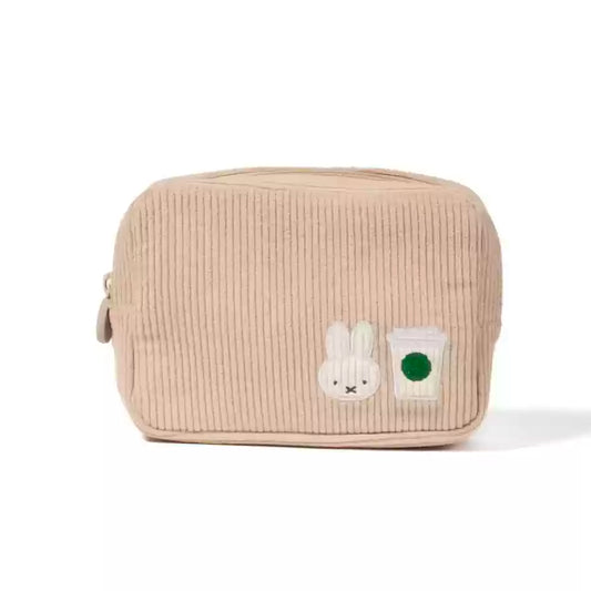 Starbucks and Miffy Asia make up  Beige bag