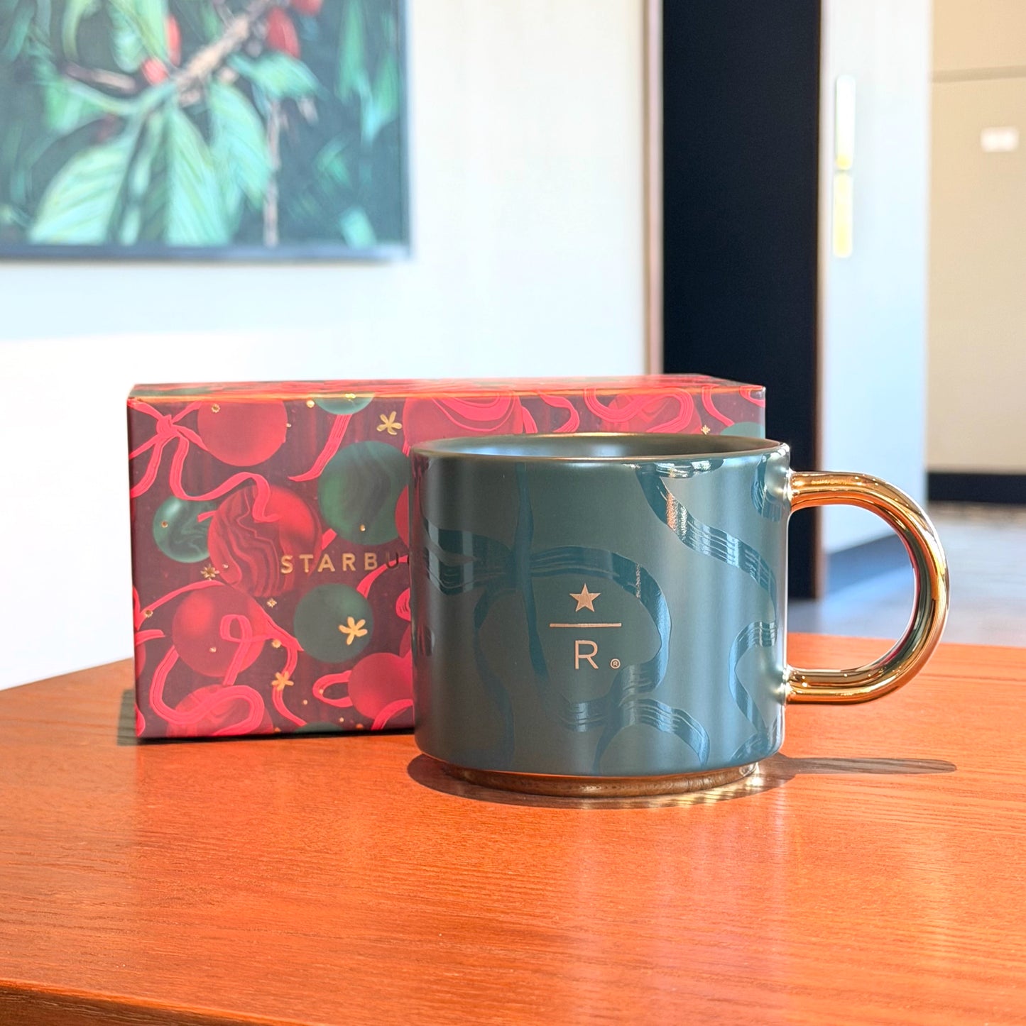 Starbucks China 2025 Christmas Holiday Series Workshop Style Mug 355ml 12.49oz