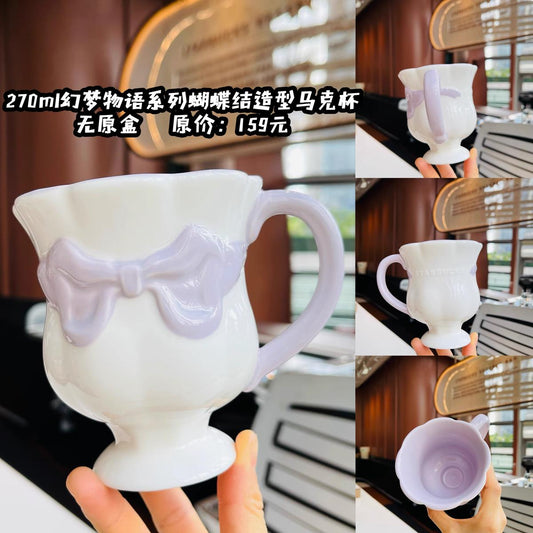 Starbucks China 2025 Dreamy Tales series Bow-shaped mug 270ml 9.5oz