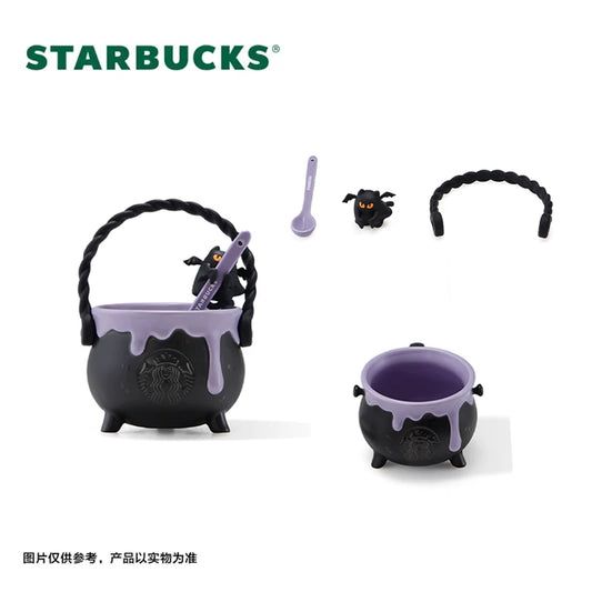 Starbucks China 2025 Halloween Dark Night Series Collection mug with spoon