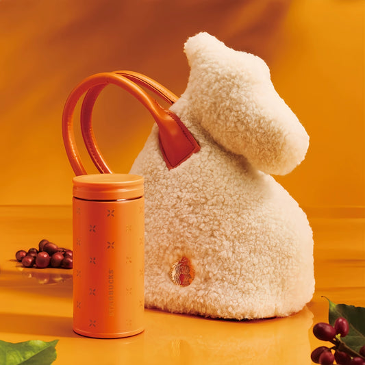 Starbucks China 2026 Year of the Horse series Coffee Flower Thermos Cup with Horse Head Shape Bag 200ml 7.04oz