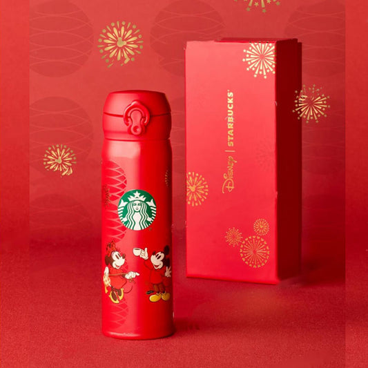 Starbucks China  and Disney co-branded Mickey Mouse Celebration Series Thermos stainless steel cup 500ml