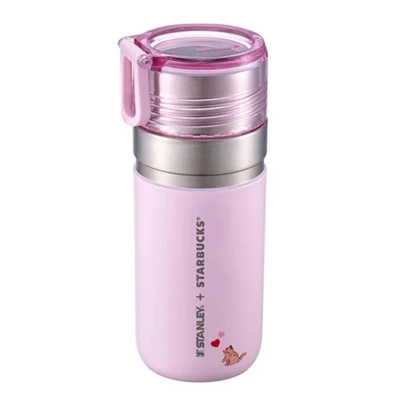 Starbucks Tumblers Taiwan 2024 Valentine's Day cat Stanley stainless steel cup 473ml 16.9oz