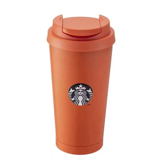 Starbucks 2025 x BEAMS Collaboration Series 473ml Orange Stainless Steel Cup